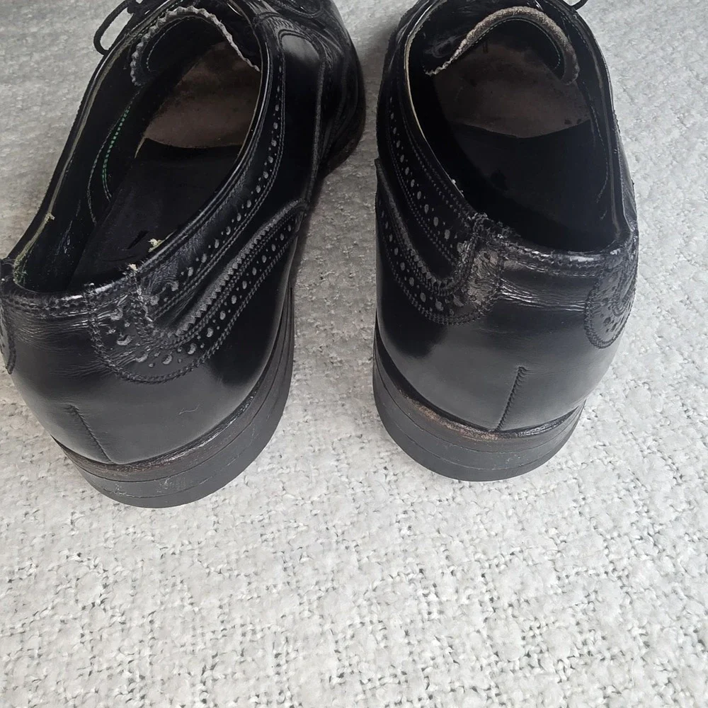 Florsheim Imperial Wingtip 92329 Black Leather Dress Formal Shoes Mens 10 1/2 D‎